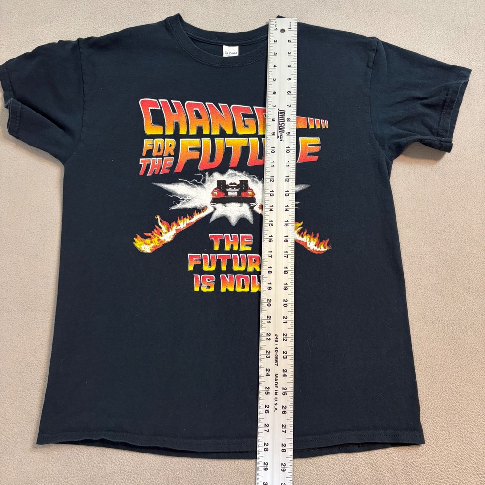 Back to the Future Change For The Future Graphic T Shirt Mens Large Black - Picture 10 of 10